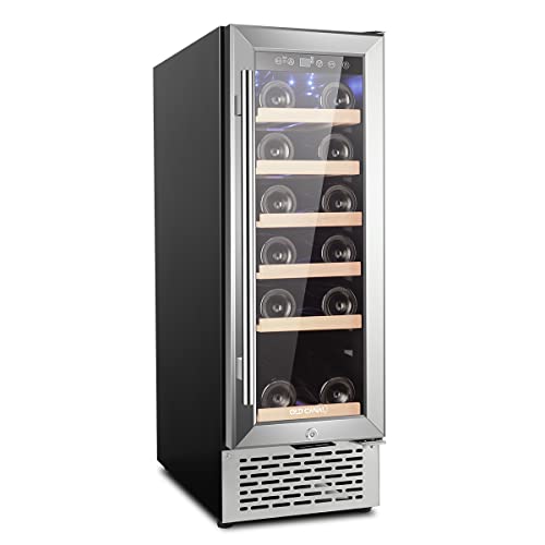Vinerie 18 Bottles Wine Cooler Refridgerators, Freestanding Fridge With Quiet Cooling Technology & Tempered Glass Door, 41F-71.6F Digital Temperature Control #TOP18