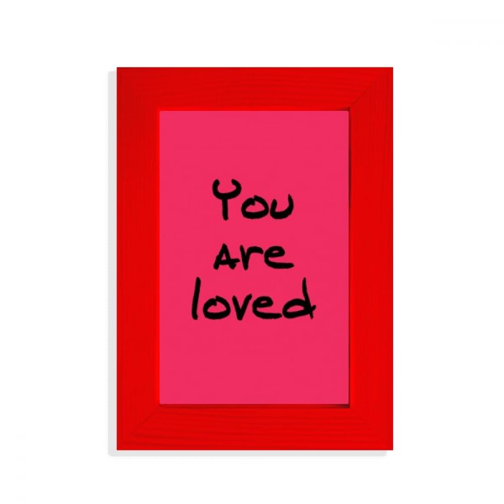 Cadre photo You Are Loved rouge le cadeau idéal pour exprimer vos sentiments