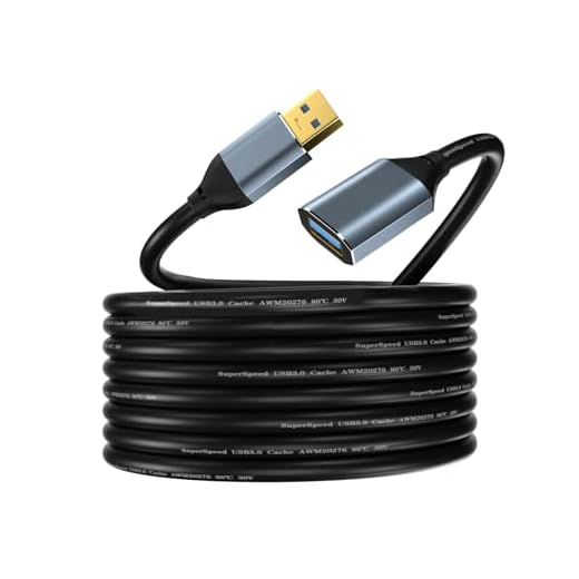 SSS·GRGB USB 3.0 Extension Cable 16.4FT Type A Male to Female 5Gbps Data Transfer, for Keyboard, Mouse, Webcam, Playstation, Printer, Camera and More