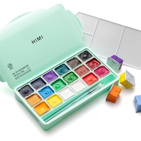 HIMI 18-Color Jelly Gouache Set Cover