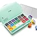 MIYA HIMI Gouache Paint Set 18 Colors (30ml/Pc) Paint Set Unique Jelly Cup Design Non Toxic Paints for Artist, Hobby Painters & Kids, Ideal for Canvas Painting for Novelty Gift (Green)
