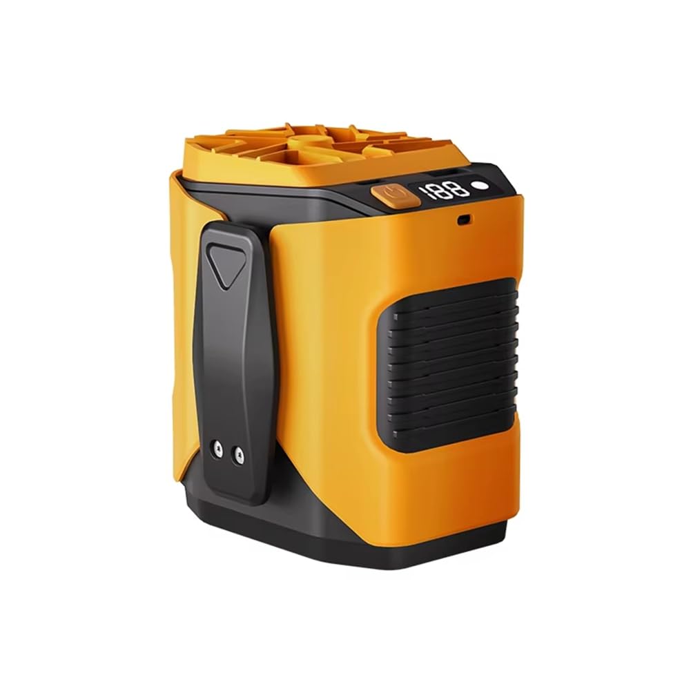 Mini ventilador de cintura potente con 100 velocidades y enganche colgante para camping