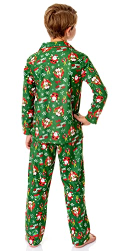 INTIMO Elf The Movie Boys' Film OMG! Santa! I Know Him! Button Sleep Pajama Set2