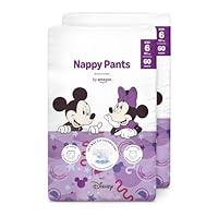 by Amazon Disney Disney-Windelhosen, Größe 5 (12–17 kg), 140 Stück (2 Packungen à 60 Stück), weiß, Monatsvorrat (früher von der Marke Mama Bear, dasselbe Produkt)