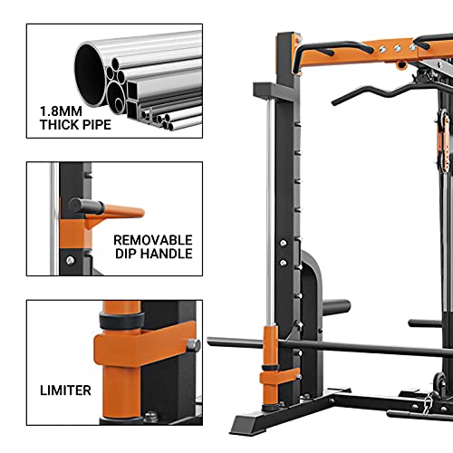 KAC Smith Machine Cage System Total Body Training Home Gym System All-in-one Workout Station Comprehensive Exercise Options