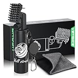 4oz Golf Club Cleaner - Pro Golf Club Brush and Golf Cleaning Bag with Clean Face Liner & Dry Exterior, Ergonomic Trigger, Groove Cleaner & Retainer Clip, Essentials Golf Accessories
