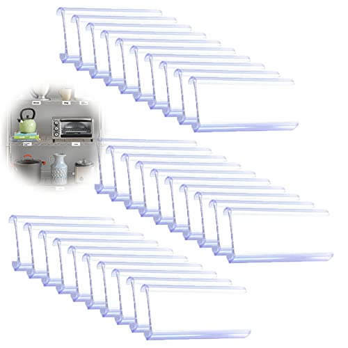 HIMBIU Etikettenhalter, Preisschildhalter, Transparent Preisschildhalter, Regaletikettenhalter, Mit 30 Stück Etikettenpapier Plug In (30 Stück)