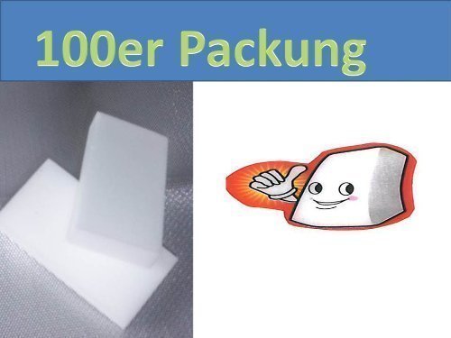 Preisvergleich Produktbild 100 Stück Packung Wunderschwamm, Schmutzradierer, Putzschwamm, Radierschwamm