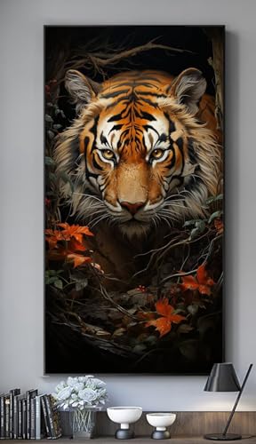 Kit Diamant Painting Full Accessoires Grand Format 80x40 cm - Peinture Diamant Tigre 5D DIY