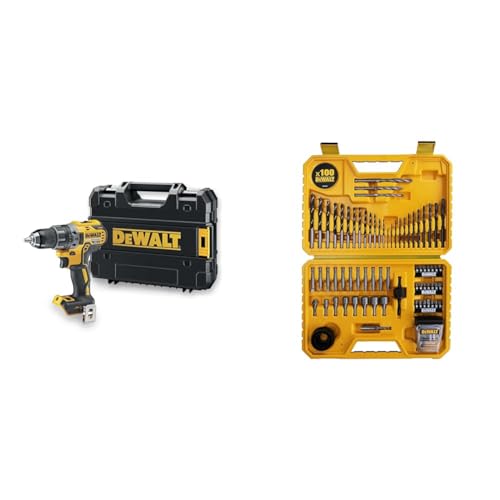 Perceuse sans fil DEWALT DCD791NT XR 18V visseuse compacte avec 100 embouts et forets