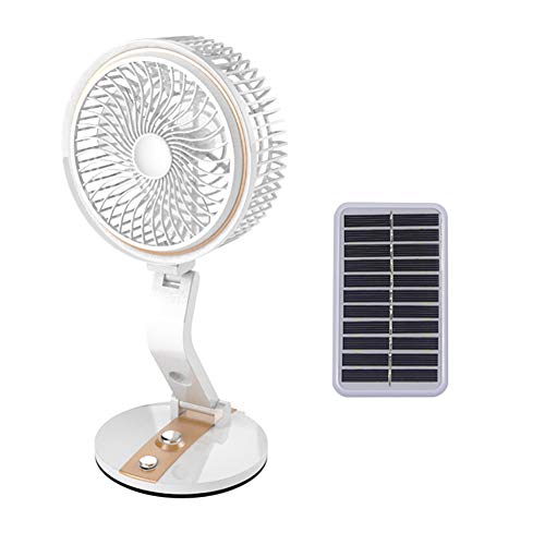 USB Solar Panel Powered Mini Tragbare Fan,Für Kühlung Lüftung Outdoor Home Wiederaufladbare Fan Handheld Solar Camping Fan,Gold