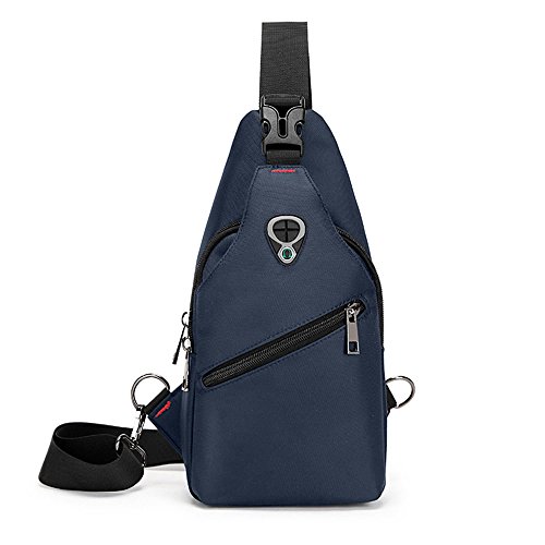 Preisvergleich Produktbild Nlyefa Herren Sling Bag Schleuder Tasche Schulterrucksack Segeltuch Brusttasche für Männer EINWEG