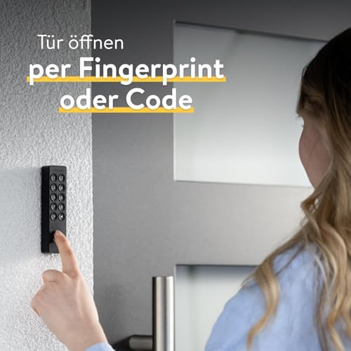 Nuki Keypad 2, Tür mit Code oder Fingerprint schnell und komfortabel öffnen, perfektes Zubehör für Nuki Smart Lock, Bluetooth