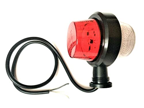 MelTruck LED Umrissleuchte Begrenzungsleuchte rot klar 12V/24V E9, 10 LED, Positionsleuchte für LKW PKW Anhänger Trailer