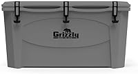 Grizzly 100 Qt Rotomolded Cooler - Made in USA, Lifetime Warranty, 95-Can Capacity Ice Chest for Hunting Camping Fishing G100
