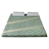 TISSU EN VELOURS CHAUD : La surface de notre surmatelas japonais traditionnel est faite de tissu en velours, qui est confortable, doux et offre une sensation délicate et chaleureuse. S'allonger dessus peut vous apporter un sommeil confortable et paisible.