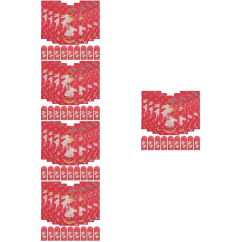Enveloppes rouges anniversaire Lurrose x5 pour l'argent des enfants