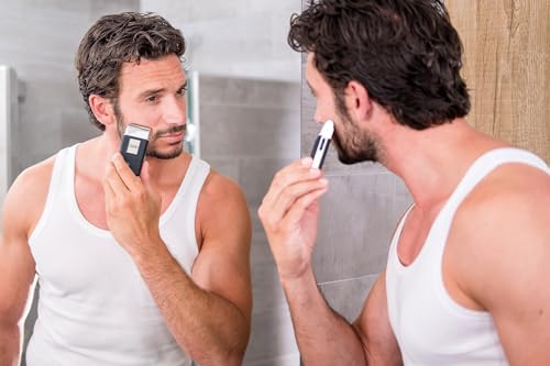 Wahl Travel Shaver - Kabelloser und wiederaufladbarer elektrischer Rasierer für Herren, ideal für Reisen, zum Schneiden von Haaren und Bart, kompakt und tragbar