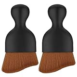 cobee Cepillo Suave para Limpieza Interior de Coche, sin arañazos 2 Paquetes de cepillos de Limpieza para Coche Plumero con cerdas Suaves cepillos para Quitar el Polvo de la Salida de Aire (Estilo C)