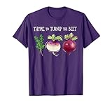 Funny Thyme To Turnip The Beet Vegetarian Vegan Plant Lover T-Shirt