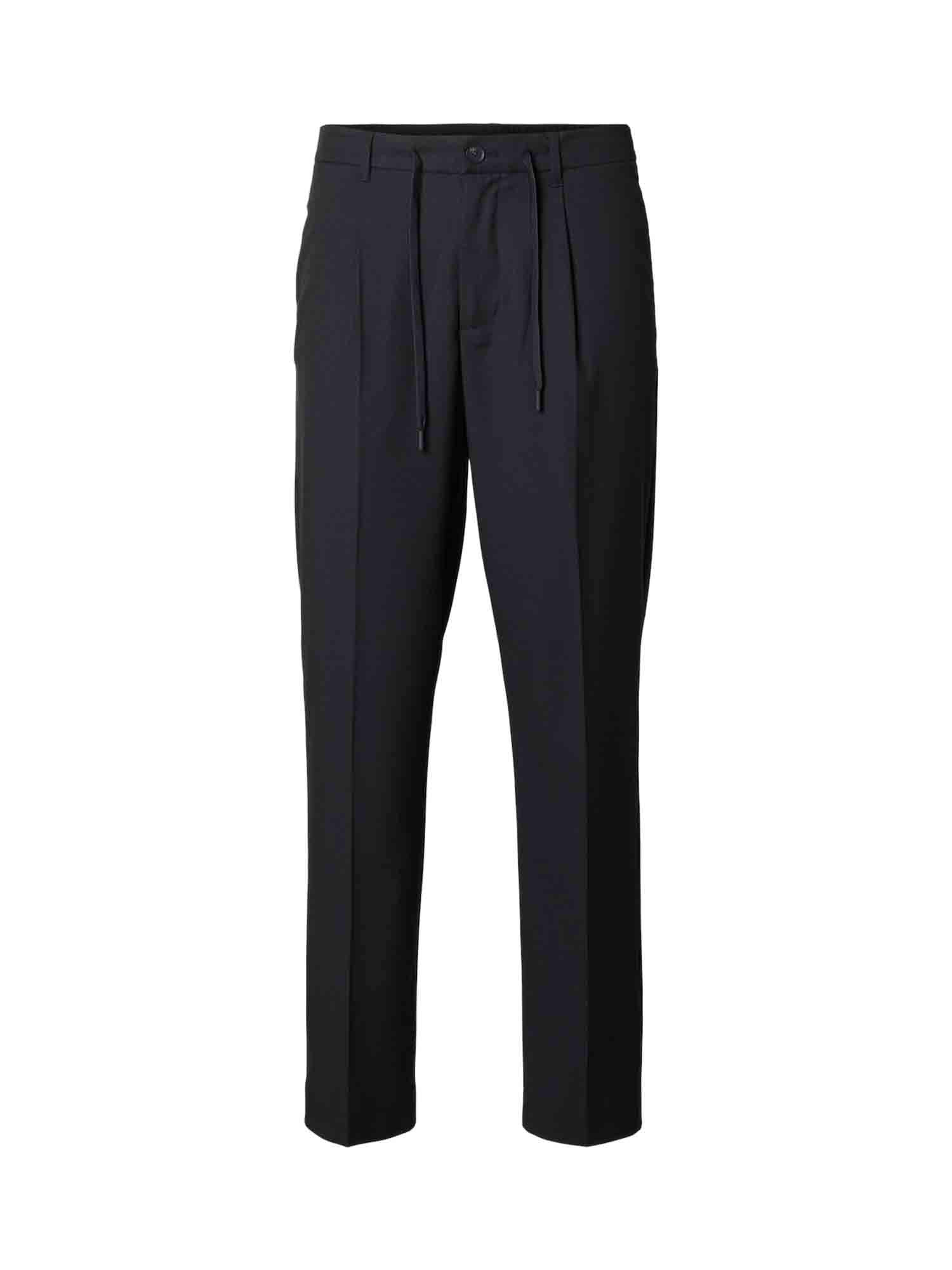 SELECTED HOMME Trousers Viscose Blend Pleated