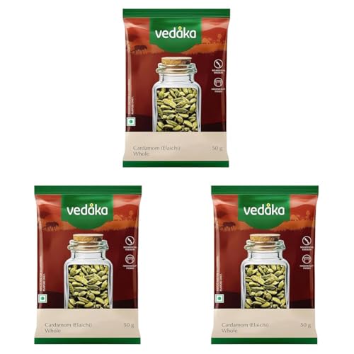Image of Amazon Brand - Vedaka Cardamom (Elaichi) Whole, 50 g, Small (Pack of 3)