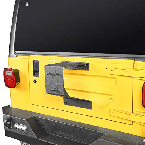 U-Box Wrangler Spare Tire Carrier Heavy Duty Steel Tailgate Mount Bracket Holder Compatible With Jeep Wrangler Yj Tj Lj 87-06 #TOP3