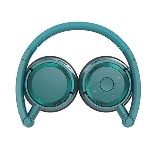 PURRL Auriculares Diadema Auriculares inalámbricos con micrófono Auriculares Plegables portátiles con micrófono Auriculares para Auriculares (Color : Blanco) (Verde) Little Surprise