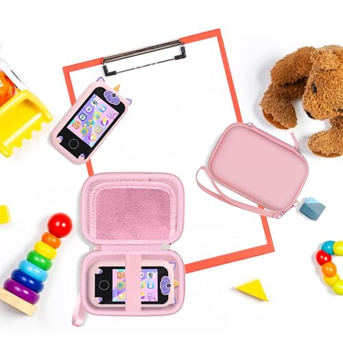 Leayjeen Kids Smartphone Case Compatible with Kikapabi/Joozfee/Prysyedawn 2.8" Touchscreen Toddler Learning Play Toy Phone,Birthday Gifts for Girls Age 3 Kids Toys Cell Phone Case-Pink(Case Only) by Leayjeen - Image 6