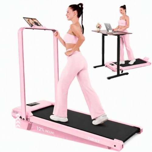 FUNMILY 3.5 HP Folding Treadmill with Handlebar