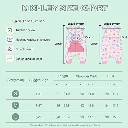 Image of MICHLEY Unisex Baby Wearable Blanket Autumn Winter Toddler Sleeveless Sleeping Bag with Feet,Owl,1-3T