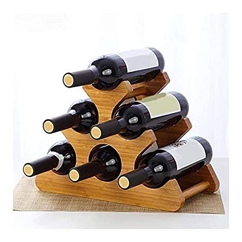 Soporte de madera para botellas de vino 35 x 17.5 x 24.5 cm miniatura 2