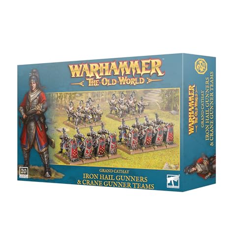 Miniaturas Iron Hail Gunners y Crane Gunner Teams de Warhammer The Old World infantería de Grand Cathay