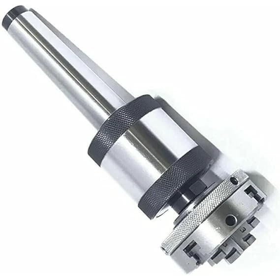 Portabrocas autocentrante de 4 mandíbulas de 65 mm con centro giratorio MT 3 rosca 14 x 1