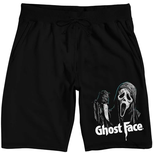 Bioworld Ghostface with Knife Adult Black Sleep Pajama Shorts