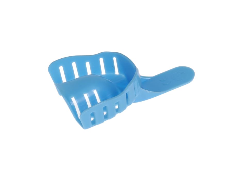 Miniatura 3 de HSB 108109 - Bandejas de impresión dental perforadas, rígidas, fáciles de recortar, desechables y sin distorsiones para impresiones dentales