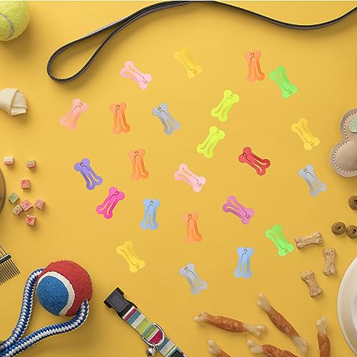 Boyivi 48 Pieces Hair Clips For Dogs 1 Inch Mini Bone Shaped Snap Pet Hair Barrettes Multicolor Hair Accessories For Dog Cat Puppy Pet thumb #5