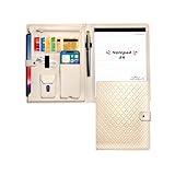 Vegan Leather Padfolio for Women – Portfolio Binder, Executive Notepad Holder, Legal Pad Portfolios, Leather Folder, Folio Organizer for Business, Office and Travel – Elegant Design for Documents