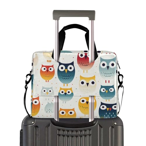 Bolso Cute Rainbow Owl para Portátil 13-15.6 Pulgadas miniatura 3