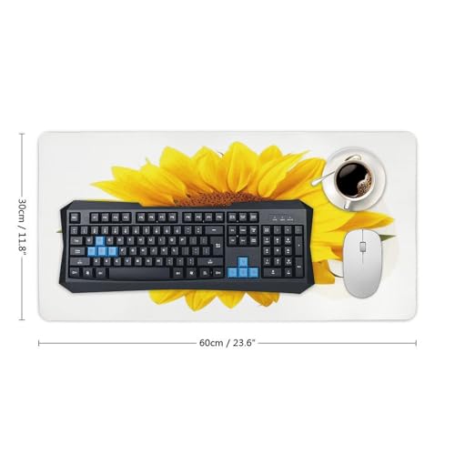 Sunflower Isolated Desk Pad con base de goma grande miniatura 2