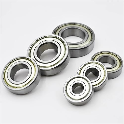 Rodamientos de bolas de ranura profunda 6005ZZ, 25x47x12mm para motores, 2 unidades