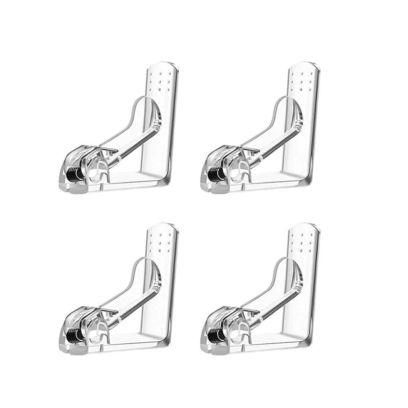 Pinces pour Nappe, Pack De 4 Pinces à Nappe Transparentes Et Blanches(Transparent 4pcs)