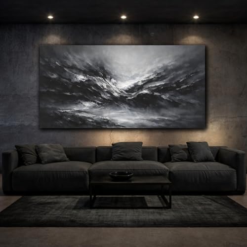 Impression sur toile paysage abstête décoration murale 50x25 - 2
