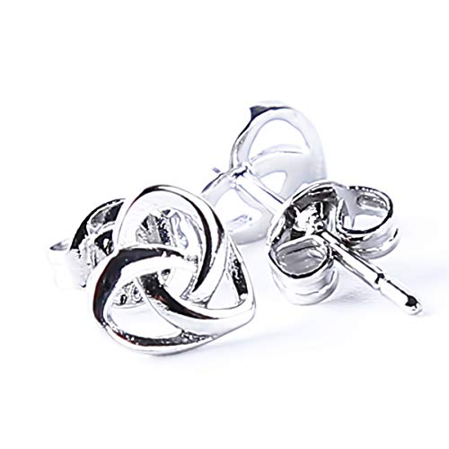 Pendientes de corazón en plata Beiswin joyas de ley 925 antialérgicas para mujer 4