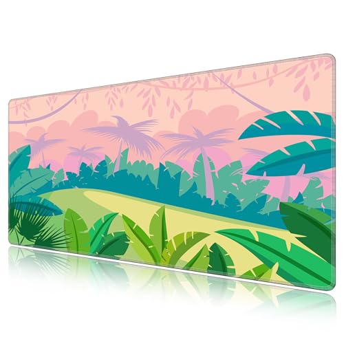 Tapis de souris gamer XXL pour éviter les glissements de clavier et protéger le bureau étanche