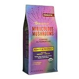 Teeccino Miraculous Mushrooms Adapt & Protect Coffee Alternative, 10 Oz – 5 Organic Adaptogenic Mushrooms with Chicory & Cacao, Caffeine Free, Prebiotic, Acid Free, All-Purpose Grind