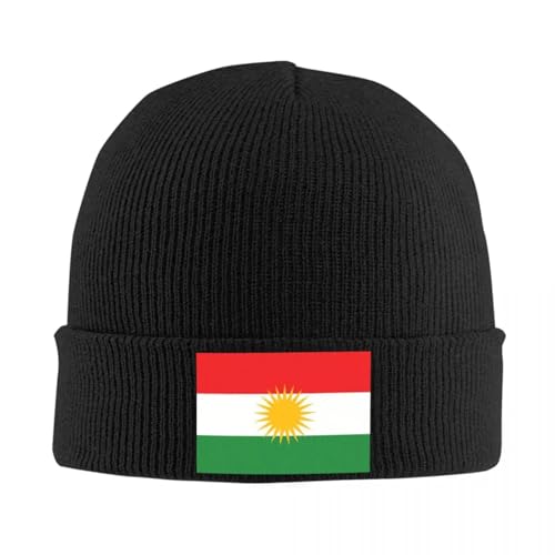 Casquette tricotée Kurdistan bonnet chaud hiver unisexe élastique pour sport de ski