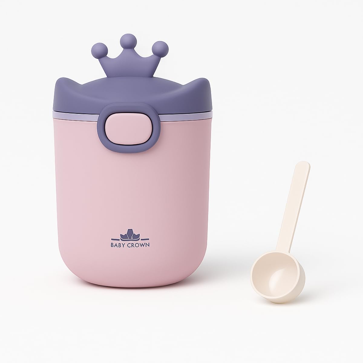 GUCHIGU Silicone Baby Milk Powder Dispenser Box with Scoop, BPA-Free Double Layer Formula Container, Food Grade Snack Storage for Kids & Travel (430gm, PB2254B,Blue-Pink)-image-43