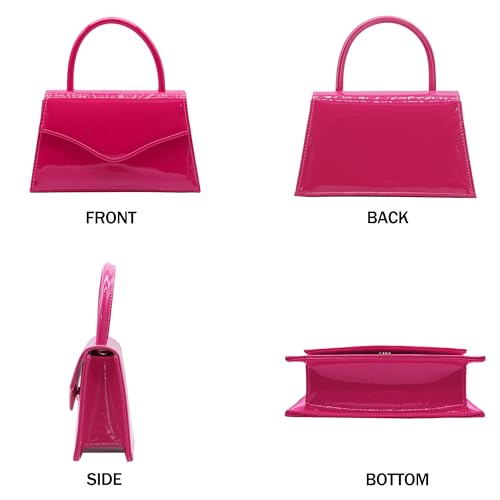 Image of Women's Evening Bag Bridal Party Clutch Purses Cocktail Prom Handbags with Patent Leather