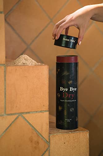 Bye Bye Dry Organic Detox Bath Salt Soak (24 Oz) | Epsom Salt, Coconut Milk Powder, Raw Organic Honey, Colloidal Oat, Vanilla, Rose Bath Soak | Herbal Essential Oils Soak | Spa Bath Gift #TOP4